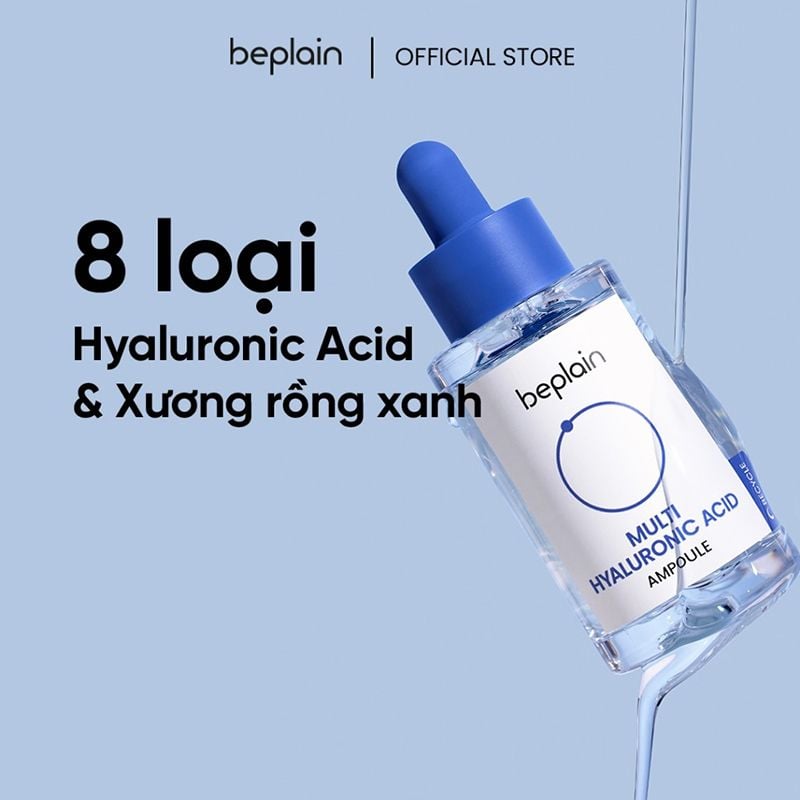 Tinh Chất Beplain Dưỡng Ẩm Cho Da Căng Mịn Multi Hyaluronic Acid Ampoule 30ml