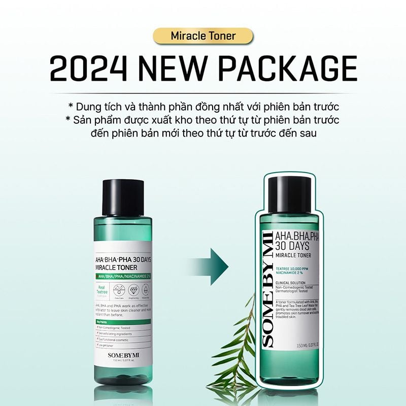 Nước Hoa Hồng Some By Mi Làm Sạch Da, Tẩy Da Chết, Cải Thiện Da Mụn Hàn Quốc Toner AHA