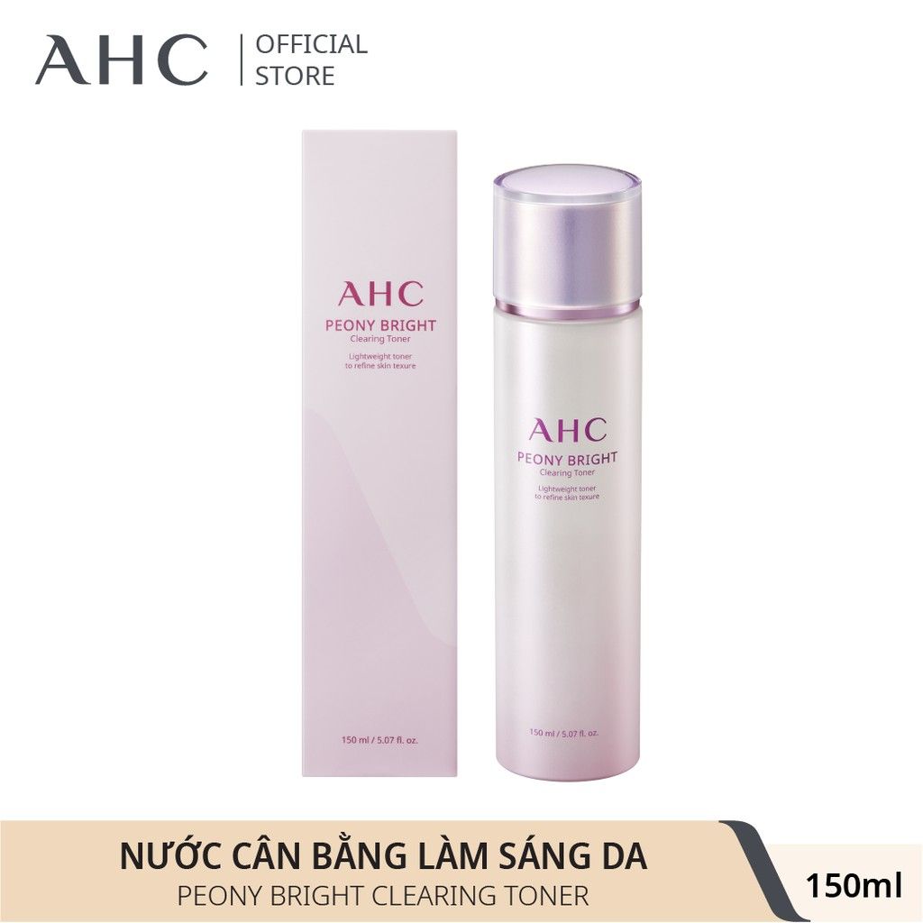 Nước Hoa Hồng Làm Sáng Da AHC Peony Bright Clearing Toner 150ml