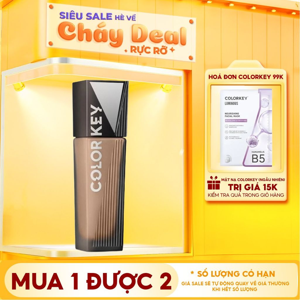 Kem Nền Dạng Lỏng Lâu Trôi, Mỏng Nhẹ Colorkey Matte Flawless Liquid Foundation 30g