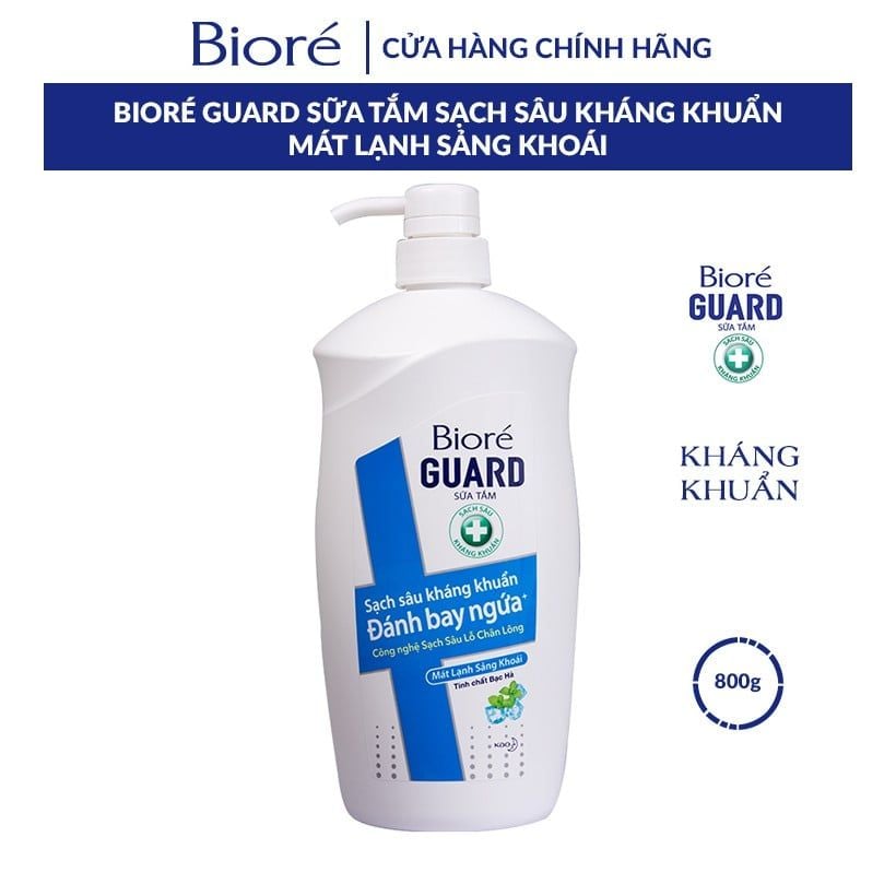 Sữa Tắm Sạch Sâu Kháng Khuẩn Bioré Guard