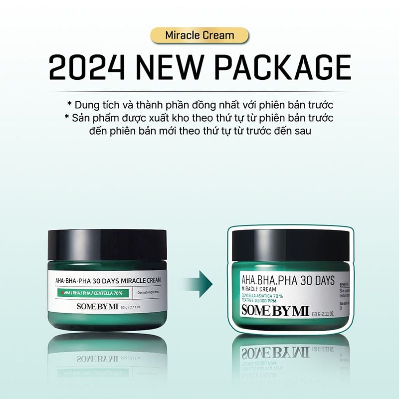 Kem Dưỡng Some By Mi Hỗ Trợ Cải Thiện Mụn AHA-BHA-PHA 30 Days Miracle Cream