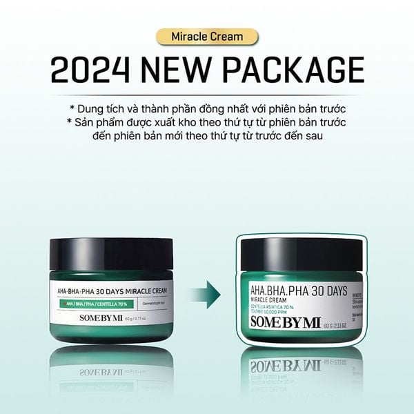  Kem Dưỡng Some By Mi Hỗ Trợ Cải Thiện Mụn AHA-BHA-PHA 30 Days Miracle Cream 