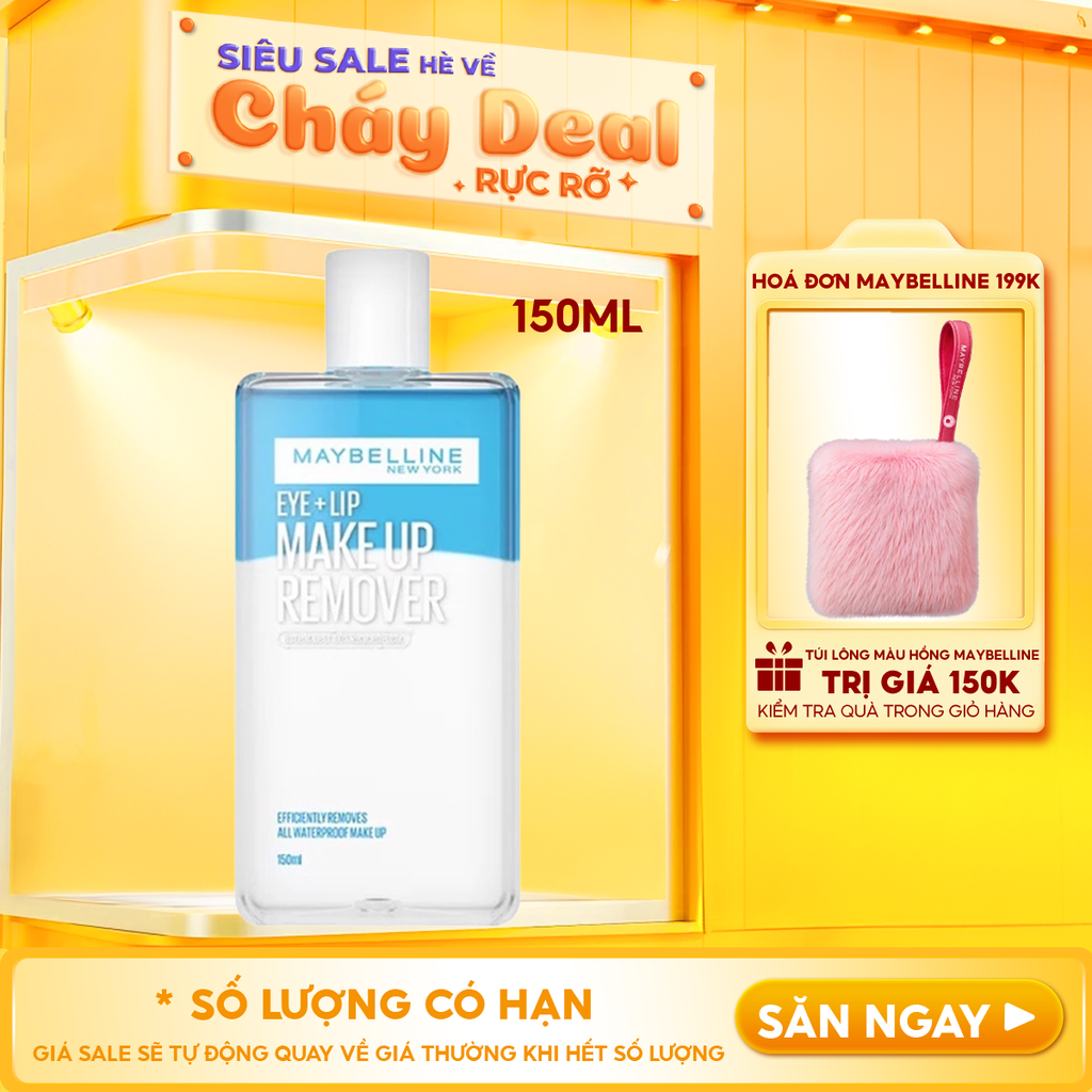 Nước Tẩy Trang Mắt & Môi Maybelline Eye & Lip Makeup Remover