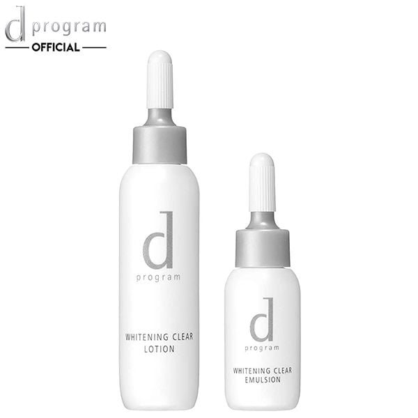  Bộ 2 Sản Phẩm Dùng Thử Dưỡng Trắng Da D Program Whitening Clear Set 