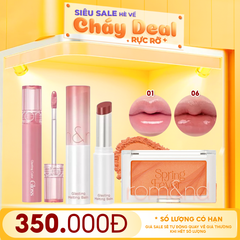 PHẤN MÁ HỒNG #S01 + SON DƯỠNG #06 + SON BÓNG #01