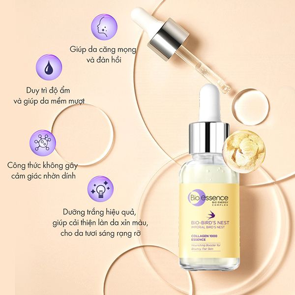 Serum Bio-essence Tinh Chất Dưỡng Trắng Da & Căng Mịn Tinh Chất Tổ Yến Bio-essence Bio-Bird's Nest Collagen 1000 Essence