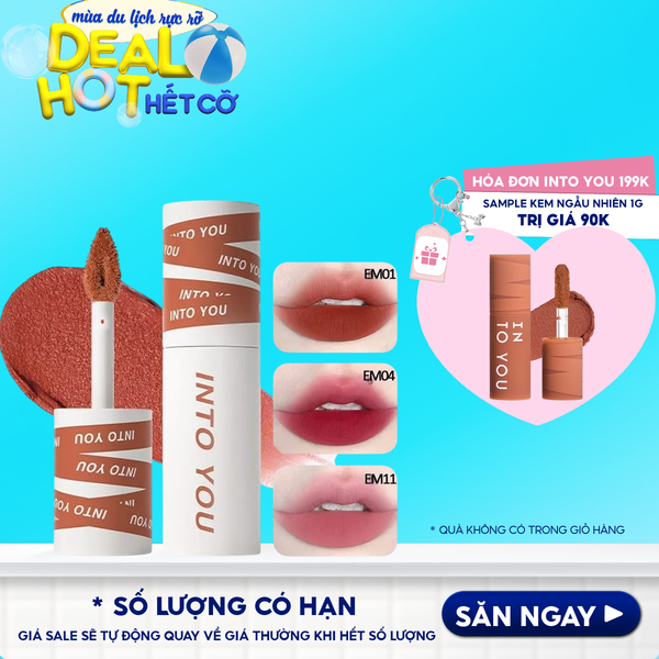 Son Kem Bùn & Má Hồng Mịn Môi Lâu Trôi Into You Shero Super Matte Lip & Cheek Mud 2g
