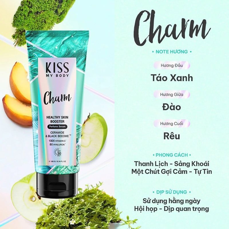 Serum Dưỡng Thể Kiss My Body Chống Nắng Hương Nước Hoa Sun Protection Perfume Serum SPF50 PA++++