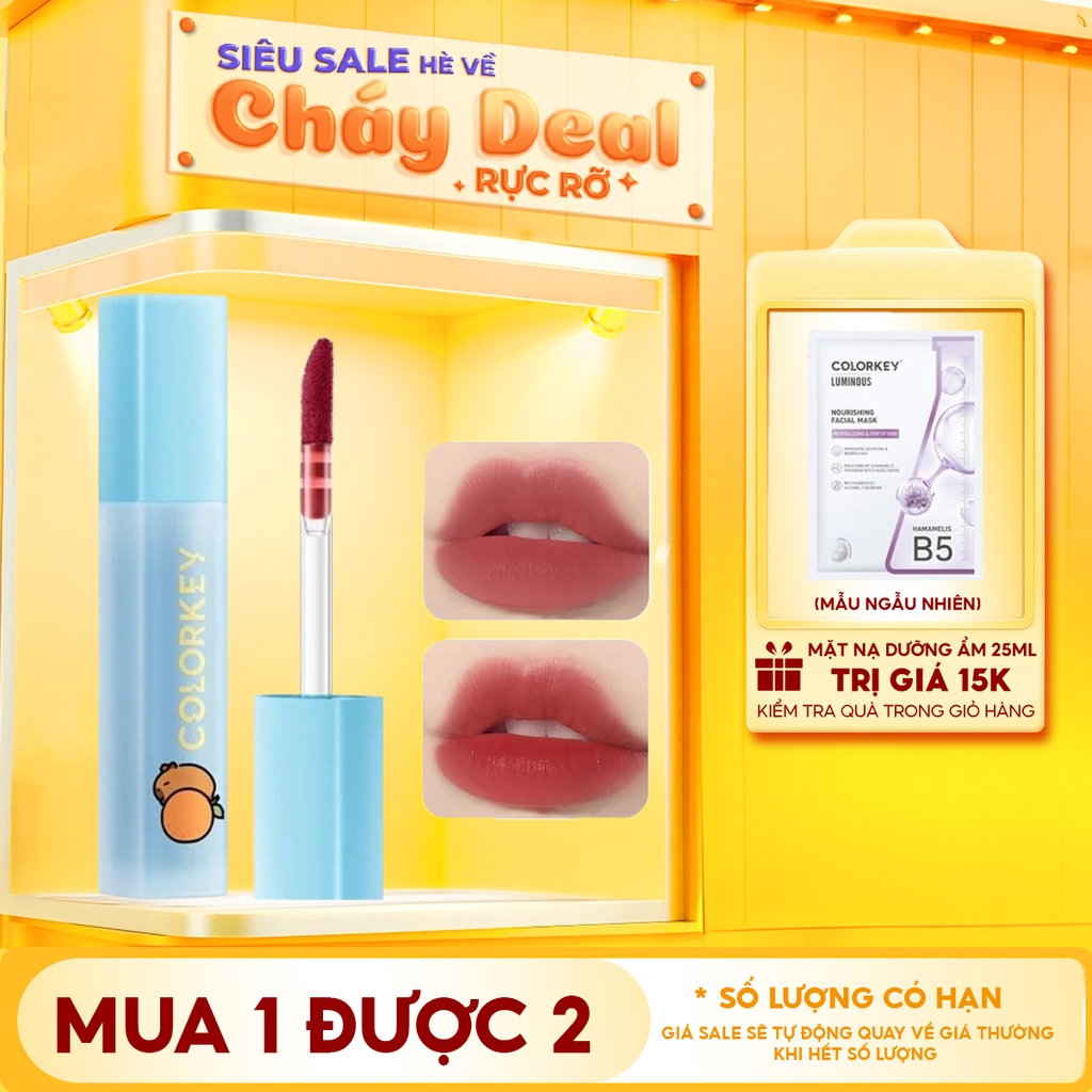 Son Kem Lì Siêu Mịn Môi Colorkey Soft Matte Water Tint