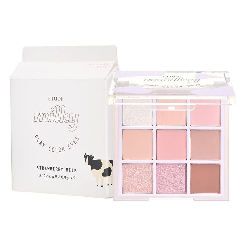 Bảng Phấn Mắt 9 Ô Ngọt Ngào, Trong Trẻo Etude Play Color Eyes Milky New Year #BLUEBERRY MILK