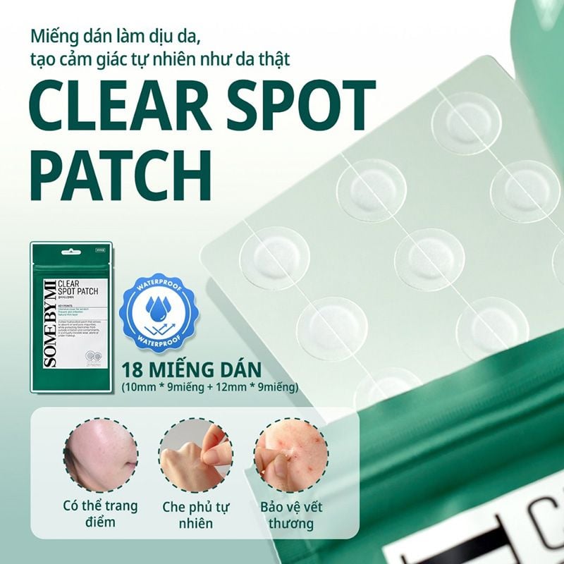 Miếng Dán Mụn Some By Mi Clear Spot Patch - Set 18 miếng