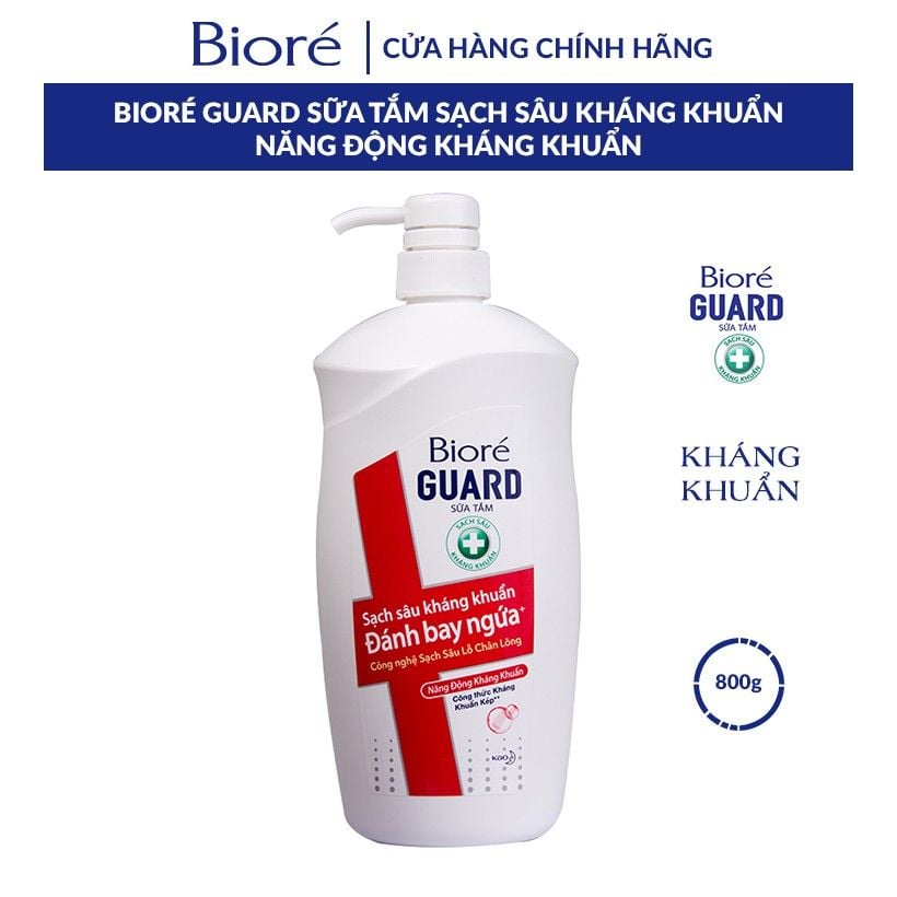 Sữa Tắm Sạch Sâu Kháng Khuẩn Bioré Guard