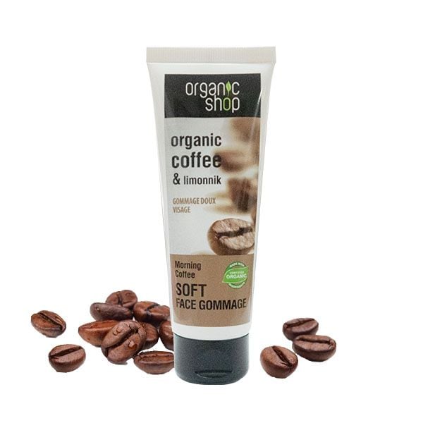 Tẩy Tế Bào Chết Chiết Xuất Cà Phê Organic Shop Soft Face Gommage Morning Coffee 75ml
