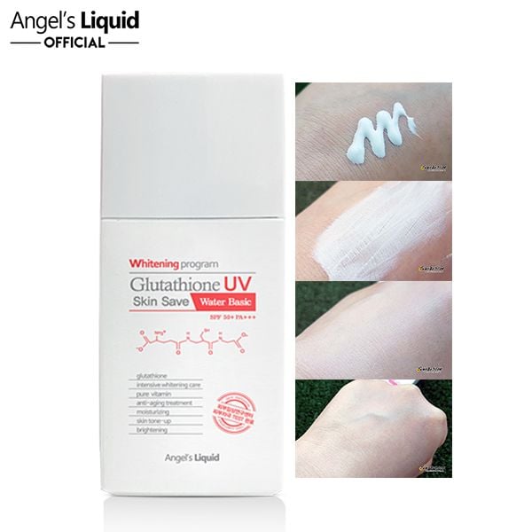 Kem Chống Nắng Dưỡng Trắng, Bảo Vệ Da Angel's Liquid Glutathione UV Skin Save - Water Basic 50ml