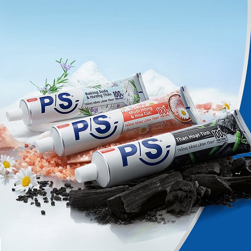 Kem Đánh Răng P/S Trắng Răng Lành Tính 230g
