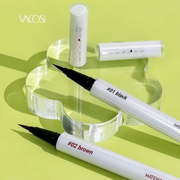  [PHIÊN BẢN NGỌC TRAI] Bút Kẻ Mắt Nước Vacosi Không Lem Lâu Trôi 24H Waterproof Pen - VM25 0.6g 