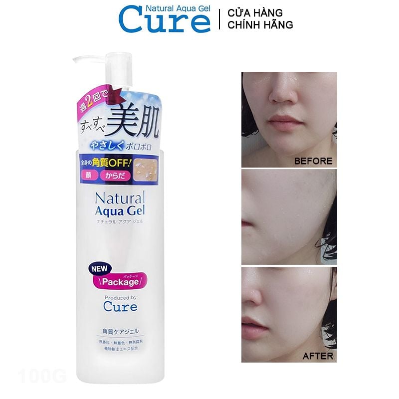 Tẩy Tế Bào Chết CURE Dạng Gel Dịu Nhẹ Natural Aqua Gel 250g