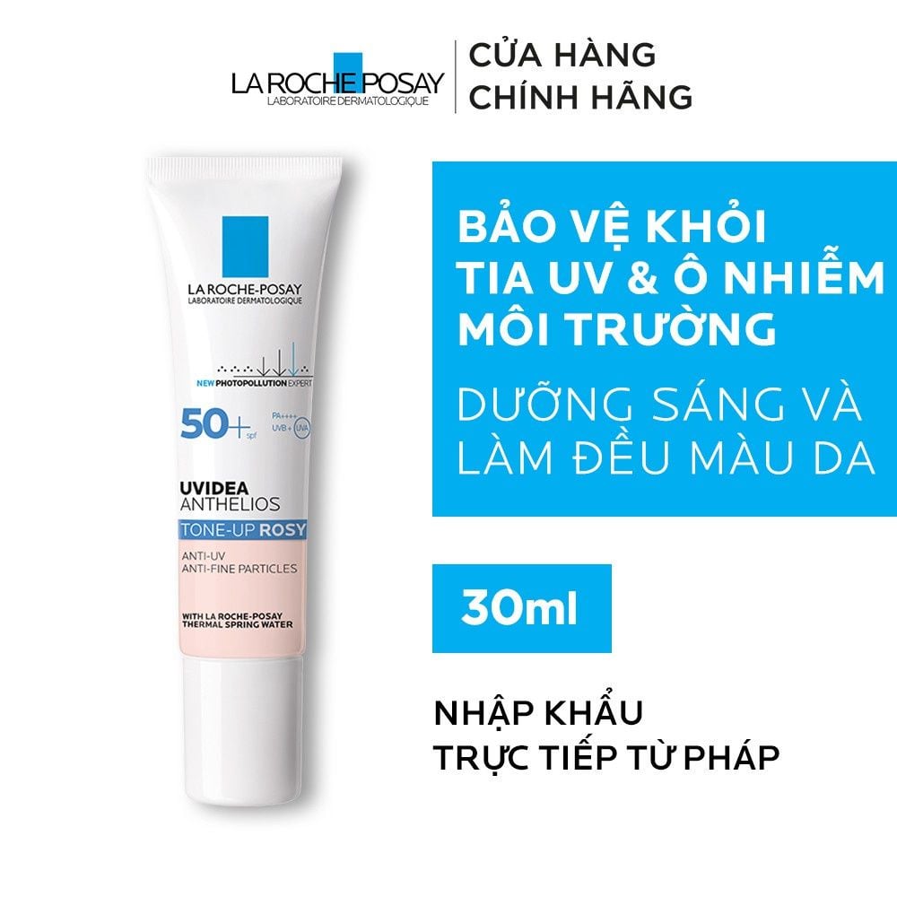 Kem Chống Nắng Nâng Tông Da Sáng Hồng La Roche-Posay Uvidea Anthelios Tone-Up Rosy SPF50+ 30ml