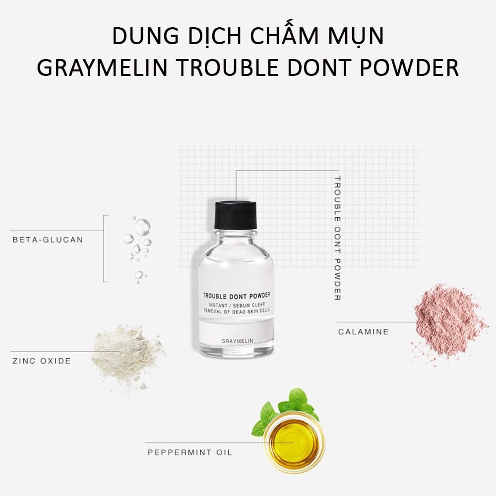 Dung Dịch Chấm Mụn Graymelin Trouble Dont Powder 30ml