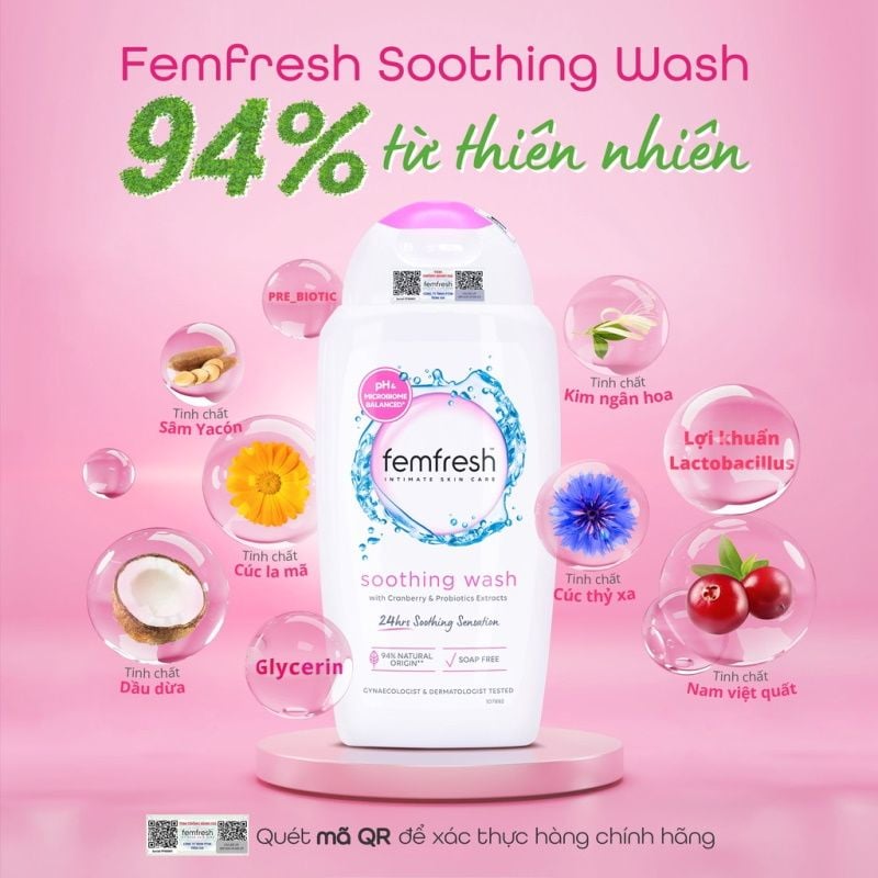 Dung Dịch Vệ Sinh Phụ Nữ Femfresh Giúp Chăm Sóc Cân Bằng Độ pH Ultimate Care 250ml (Che tên sản phẩm khi giao hàng)