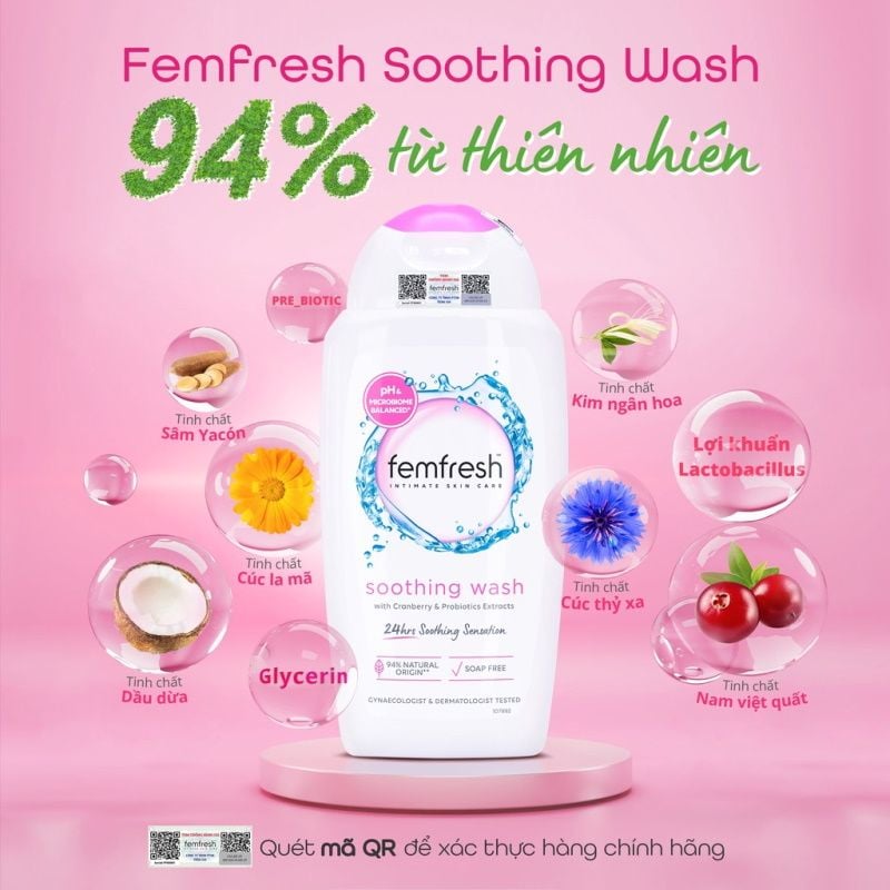 Dung Dịch Vệ Sinh Phụ Nữ Giúp Chăm Sóc Cân Bằng Độ pH Femfresh Ultimate Care 250ml (Che tên sản phẩm khi giao hàng)