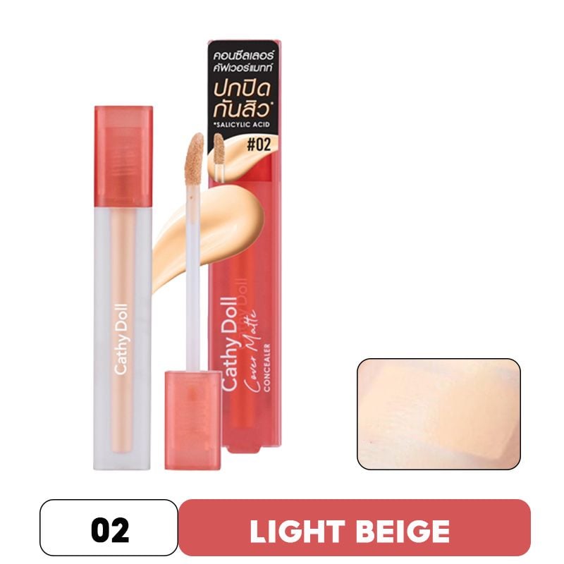 Kem Che Khuyết Điểm Mịn Lì Lâu Trôi Cathy Doll Cover Matte Concealer