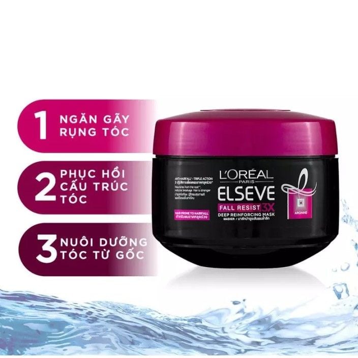 Kem Ủ Ngăn Ngừa Tóc Gãy Rụng L'Oreal Elseve Fall Resist 3X Deep Reinforcing Mask 200ml