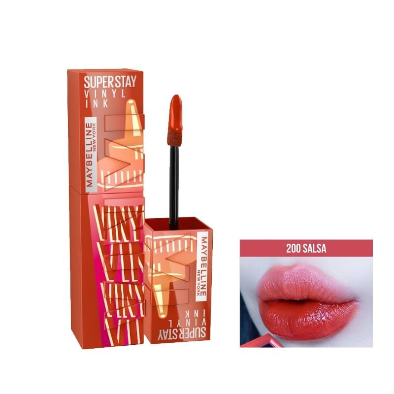 (BST SON "SỐT") Son Kem Bóng Bền Màu, Nhẹ Môi Maybelline New York Superstay Vinyl Ink 4.2ml