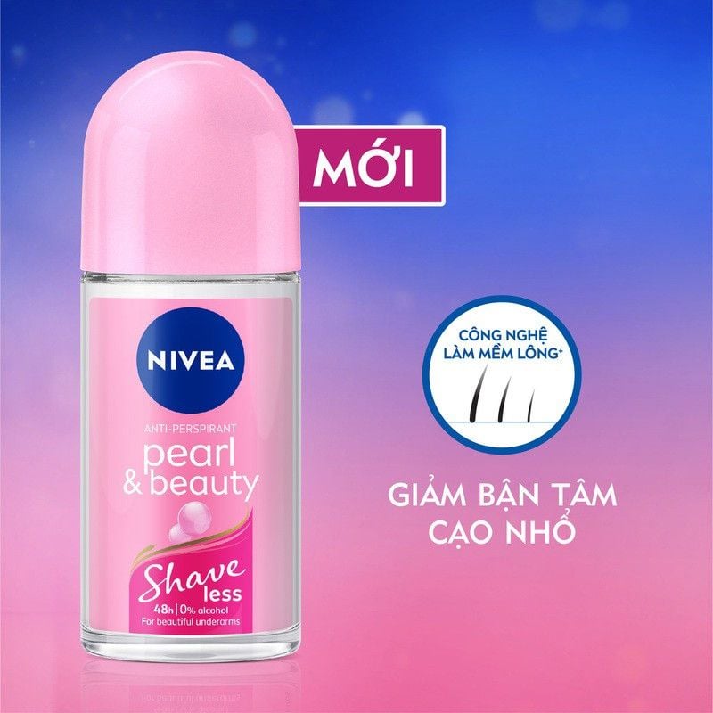 Lăn Ngăn Mùi Ngọc Trai Quyến Rũ Nivea Anti-Perspirant Pearl & Beauty Roll On Shaveless