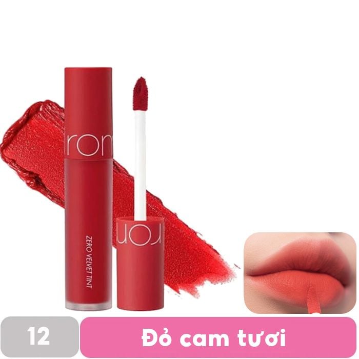 [MÀU 1-30] Son Kem Lì Cực Nhẹ Môi Romand Zero Velvet Tint 5.5g