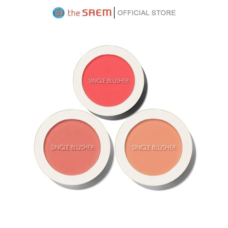 Phấn Má Hồng Hàn Quốc Xinh Xắn The Saem Single Blusher 5g