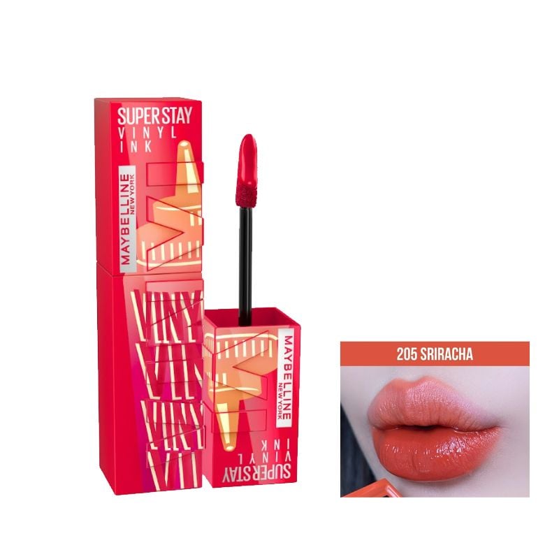 (BST SON "SỐT") Son Kem Bóng Bền Màu, Nhẹ Môi Maybelline New York Superstay Vinyl Ink 4.2ml