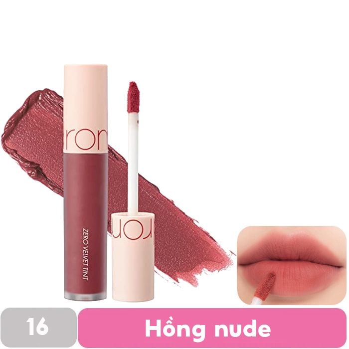 [MÀU 1-30] Son Kem Lì Cực Nhẹ Môi Romand Zero Velvet Tint 5.5g