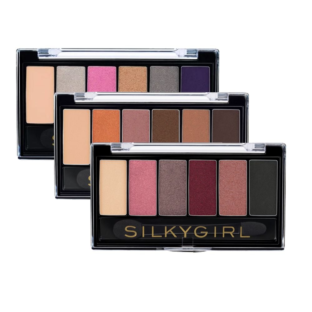 Bảng Phấn Mắt 6 Màu Silkygirl Xinh Xắn Cho Đôi Mắt Lung Linh Truly Nude Eye Shadow Palette 6g