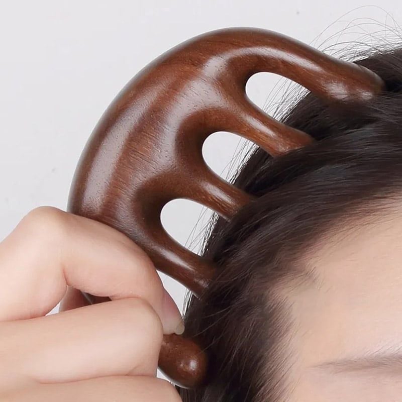 [NHẬP KHẨU] Lược Gỗ Đàn Hương Massage Da Đầu TOOLA Head Massage Comb