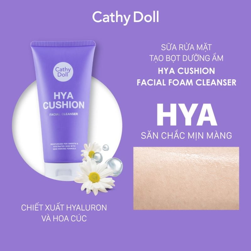 Sữa Rửa Mặt Tạo Bọt Cathy Doll Giúp Làm Sạch Sâu Cushion Facial Foam Cleanser 120ml