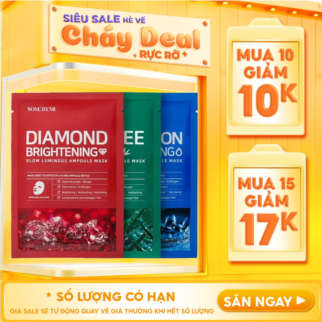 Mặt Nạ Giấy Some By Mi Làm Dịu, Hỗ Trợ Cải Thiện Mụn, Dưỡng Sáng Da Cao Cấp Hàn Quốc Mask Sheet