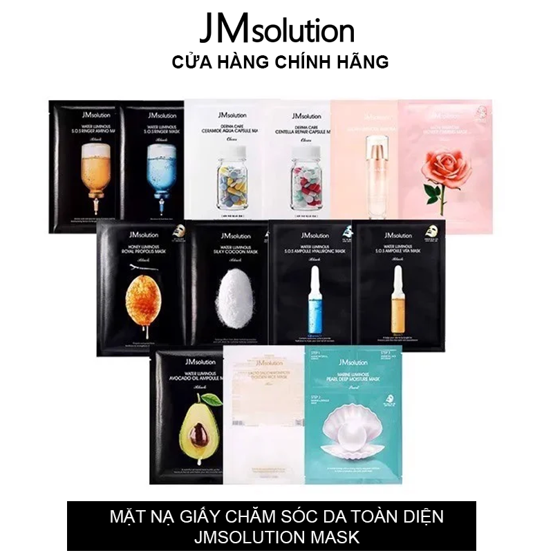 Mặt Nạ Giấy Chăm Sóc Da Toàn Diện Jmsolution Mask