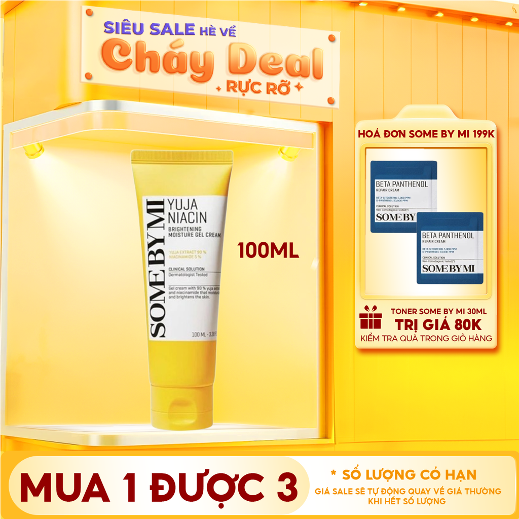 Gel Dưỡng Trắng Some By Mi Chiết Xuất Quả Thanh Yên Yuja Niacin Brightening Moisture Gel Cream 100ml