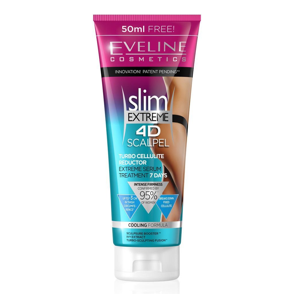 Gel Tan Mỡ, Căng Da Cấp Tốc Eveline Cosmetics Slim Extreme 4D Scalpel Turbo Cellulite Reductor 250ml