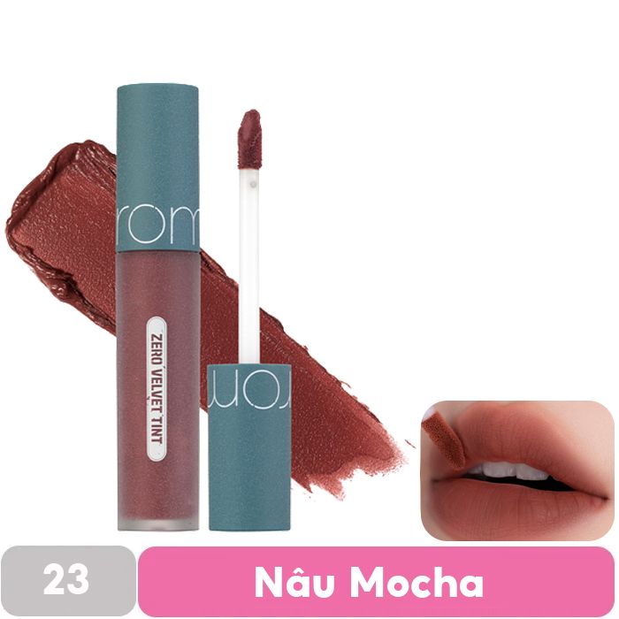 [MÀU 1-30] Son Kem Lì Cực Nhẹ Môi Romand Zero Velvet Tint 5.5g