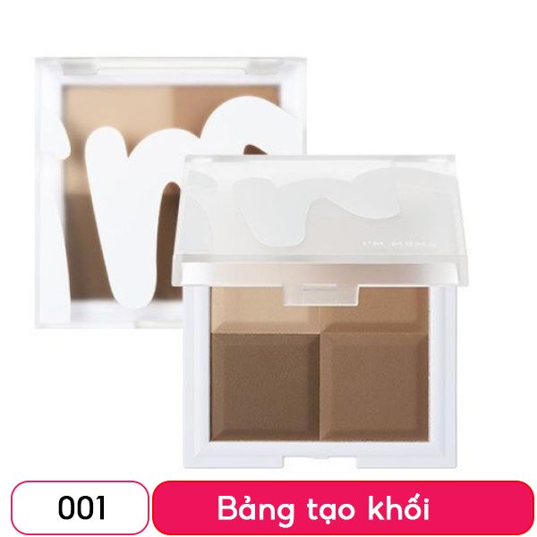 Phấn Tạo Khối Và Highlight Đa Công Dụng I'm Meme I'm Multi Square - 001 All About Contouring