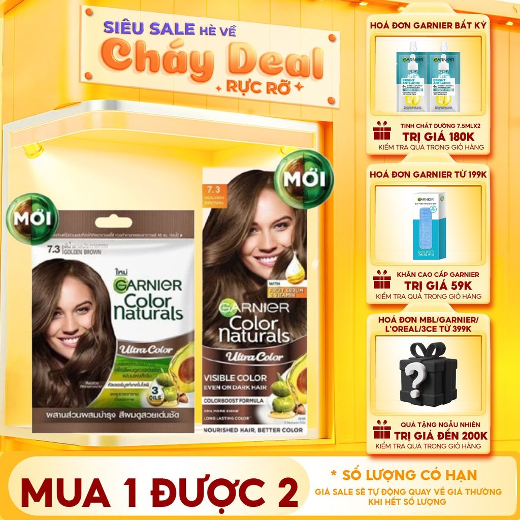 Kem Nhuộm Tóc Chuẩn Màu Garnier Color Naturals Ultra Colors