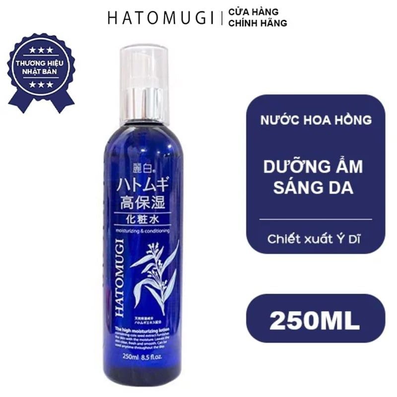 Nước Hoa Hồng Dưỡng Ẩm Sâu Và Hỗ Trợ Làm Sáng Da Hatomugi High Moisturizing Lotion 250ml