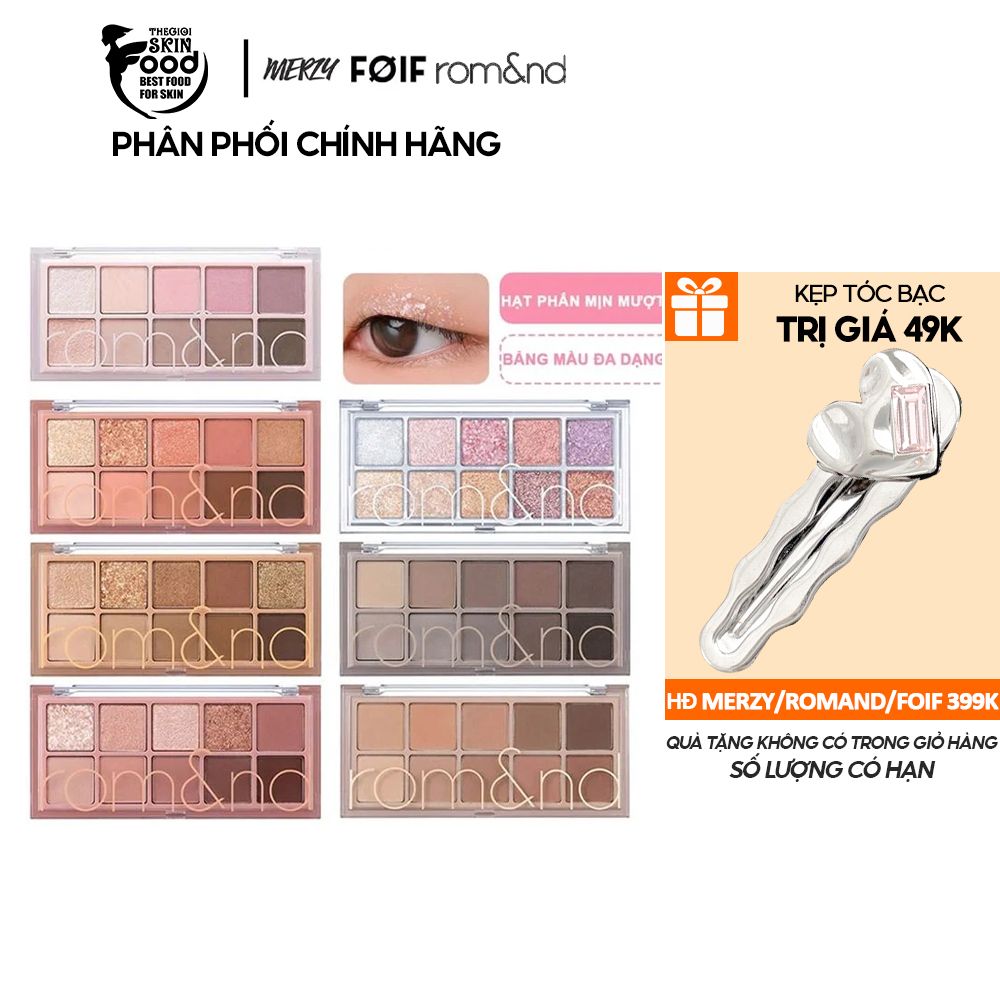 Bảng Phấn Mắt 10 Ô Siêu Lấp Lánh Romand Better Than Eye Palette