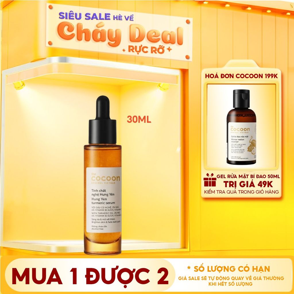 Serum Cocoon Nghệ Hưng Yên Cocoon Hung Yen Turmeric Serum 30ml