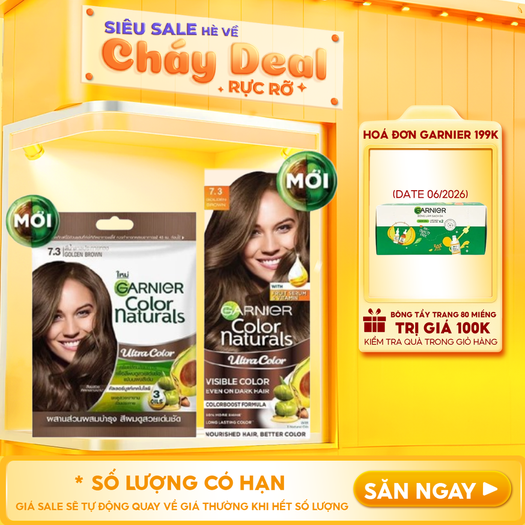 Kem Nhuộm Tóc Chuẩn Màu Garnier Color Naturals Ultra Colors