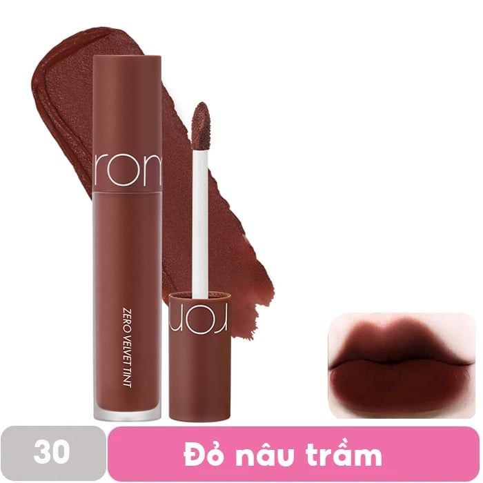 [MÀU 1-30] Son Kem Lì Romand Cực Nhẹ Môi Zero Velvet Tint 5.5g