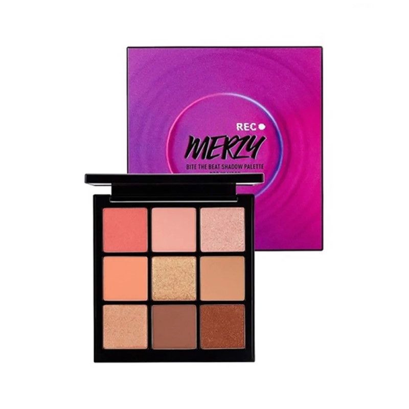 Bảng Phấn Merzy Trang Điểm Đa Năng Bite The Beat Shadow Palette Pop In Mood